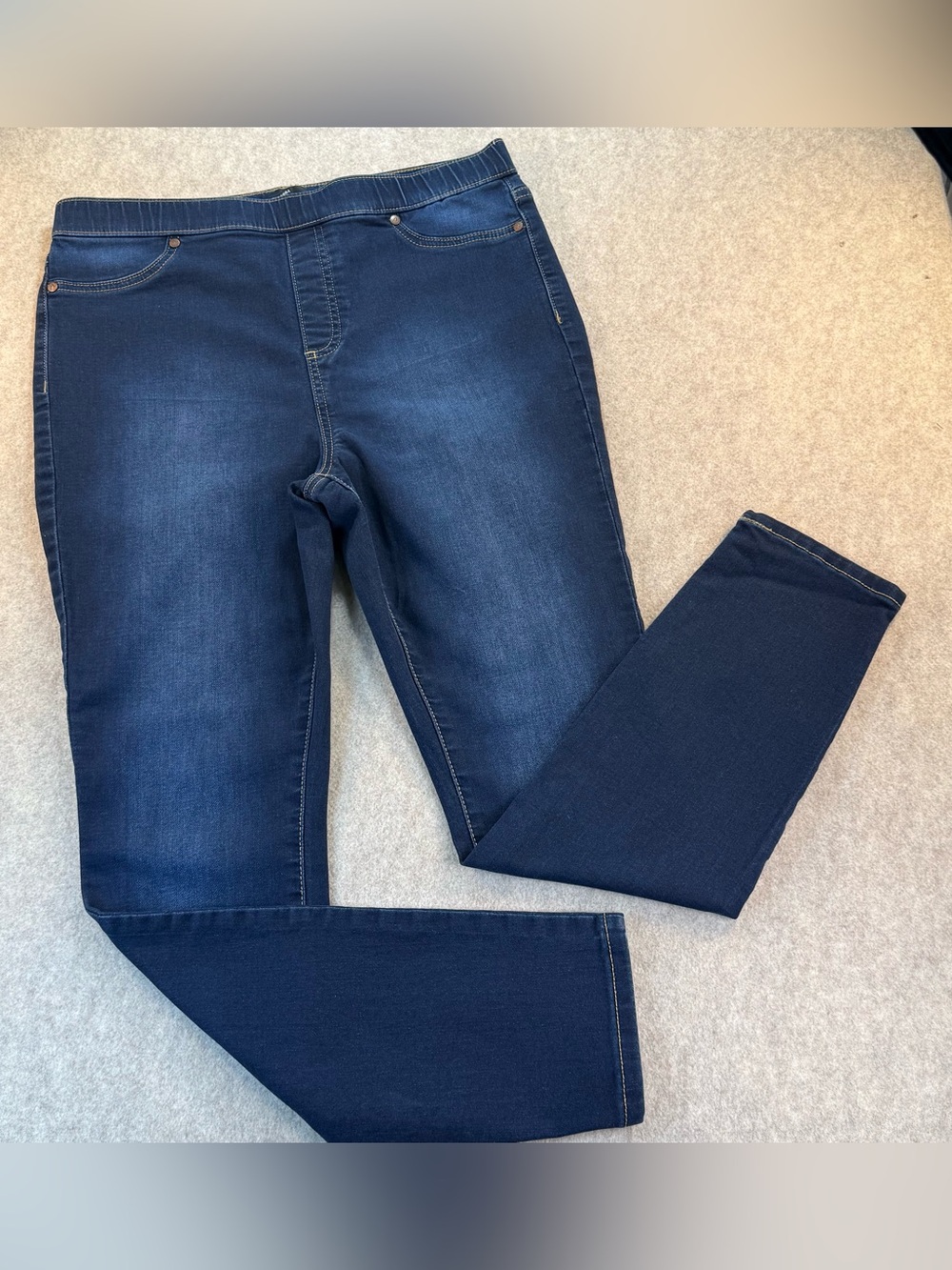 Simply Vera Wang Dark Wash High Waist Denim Leggings Women’s Lg.